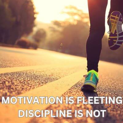 Monday workout motivation - Motivation is fleeting, discipline is not